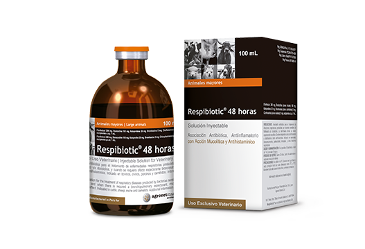 Respibiotic® 48 Horas antibiotic, and anti-inflammatory, mucolytic and anthistamine combination 