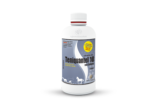 Teniquantel® 10 con Cobalto antiparasitario interno - tenicida reforzado con cobalto 