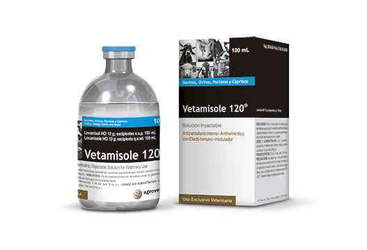 Vetamisole 120® antihelmíntico de amplio espectro con efecto inmunomodulador 