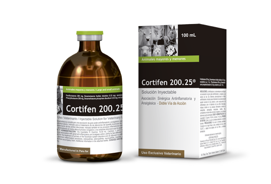 Cortifen 200.25® | Dexabutazon 200.25 antiinflamatorio, antipirético y analgésico. 