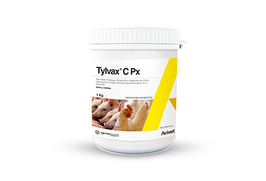 Tylvax® C Px advanced-generation and broad-spectrum tetracycline - macrolide synergyc association 