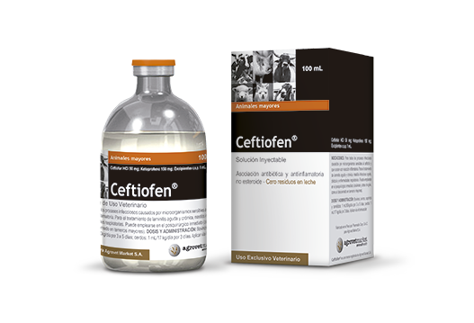 Ceftiofen® asociación antibiótica y antiinflamatoria no esteroide - cero residuos en leche 