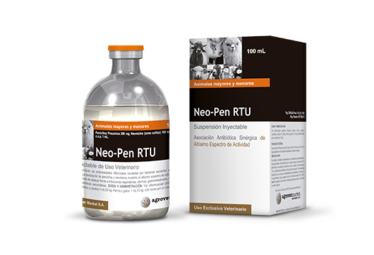 Neo-Pen RTU asociación antibiótica sinérgica de altísimo espectro de actividad 