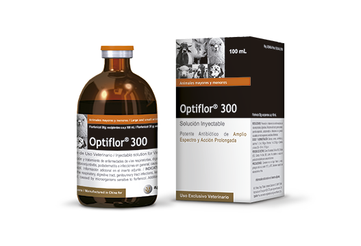 Optiflor® 300 potente antibiótico de amplio espectro y acción prolongada 