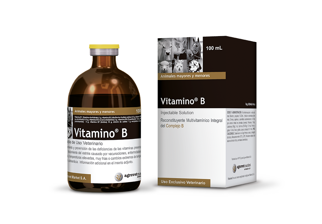 Vitamino® B | Solución Inyectable | Agrovet