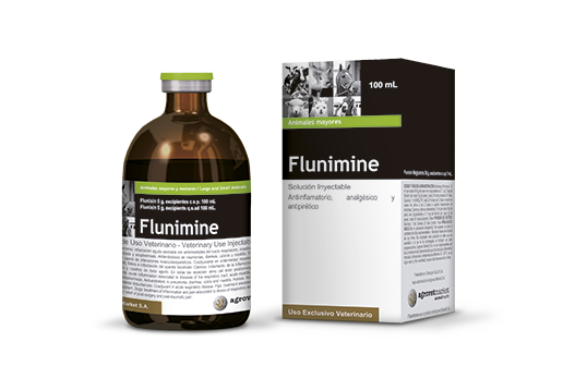 Flunimine® | Flunix antiinflamatorio, antipirético, antitóxico y analgésico no esteroide. específico para el dolor visceral 
