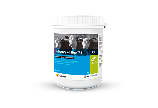 Microquel® Cow 7 in 1 Px organic chelated microelements protected with methionine (ahm) for superior performance. exclusive for dairy cattle 