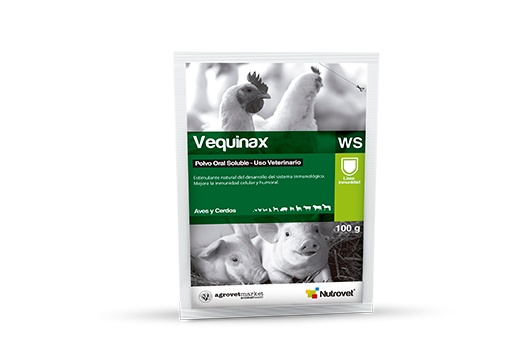 Vequinax WS suplemento nutracéutico con acción inmunoestimulante 