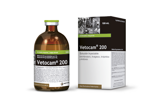 Vetocam® 200 antiinflamatorio no esteroideo. solución inyectable con acción antiinflamatoria, analgésica y antipirética; cox-2 selectivo. 