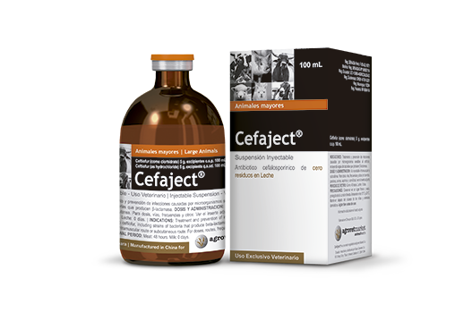 Cefaject® antibiótico cefalosporínico de cero residuos en leche 