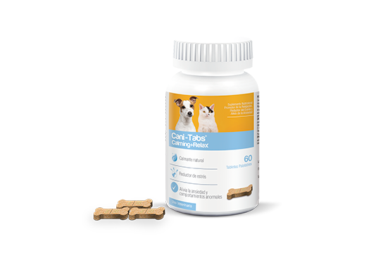 Cani-Tabs® Calming + Relax  promotor de la relajación, reductor del estrés y alivio de la ansiedad 
