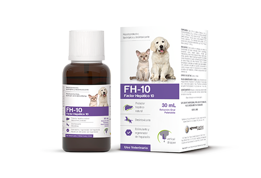 FH-10 Factor Hepático 10 acción hepatoprotectora, lipotrópica y desintoxicante 