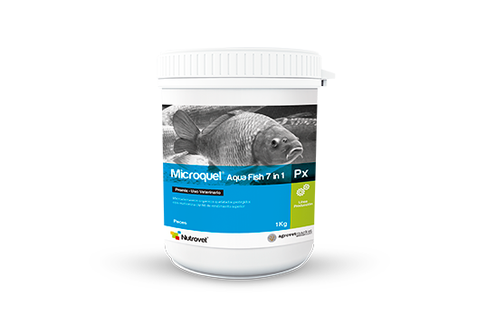 Microquel® Aqua Fish 7 in 1 Px microelementos orgánicos quelatados y protegidos con metionina para peces 