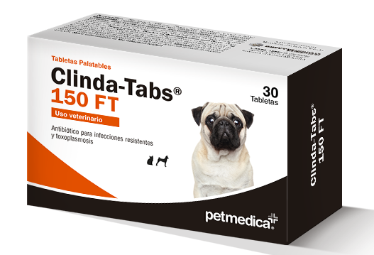 Clinda-Tabs® 150 FT palatable lincosamide antibiotic of high bioavailability 