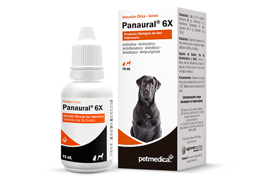 Panaural ® 6X antibiótico – antimicótico – antiinflamatorio – anestésico - antialérgico - antipruriginoso. 