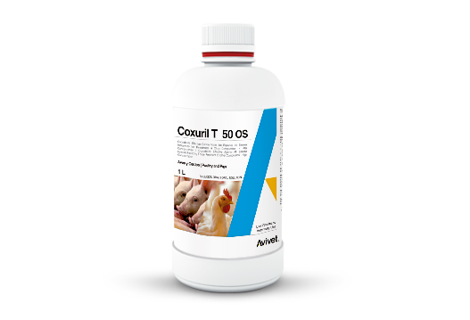 Coxuril T® 50 OS coccidicide effective against all eimeria species including those resistant to other compounds - high concentration 