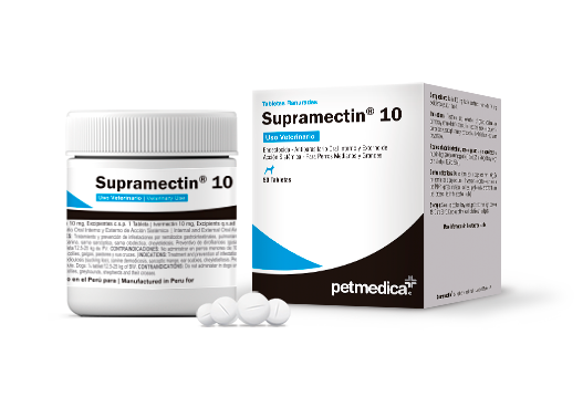 Supramectin® 10 endectocide - oral internal and external antiparasitic of systemic action for medium and large dogs 