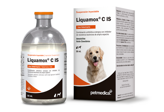 Liquamox® C IS combinación antibiótica sinérgica con inhibidor de resistencia bacteriana de amplio espectro  