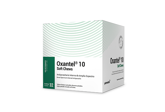Oxantel® 10 Soft Chews antiparasitario interno de amplio espectro 
