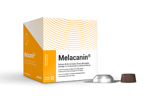 Melacanin® suplemento nutricional para manejo de la ansiedad y estrés en perros  