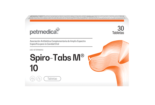 Spiro-Tabs M® 10 complementary broad spectrum antibiotic association specific for the oral cavity 