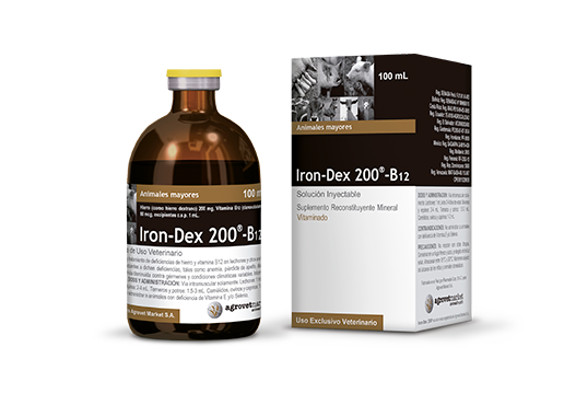Iron-Dex 200® B12 suplemento reconstituyente mineral vitaminado 